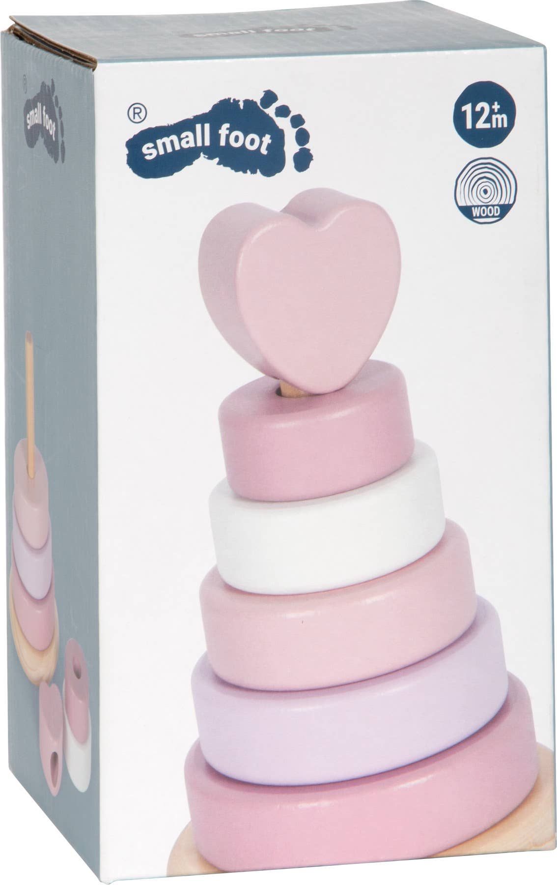 Stapelturm rosa | Steckspiele | Holzspielzeug