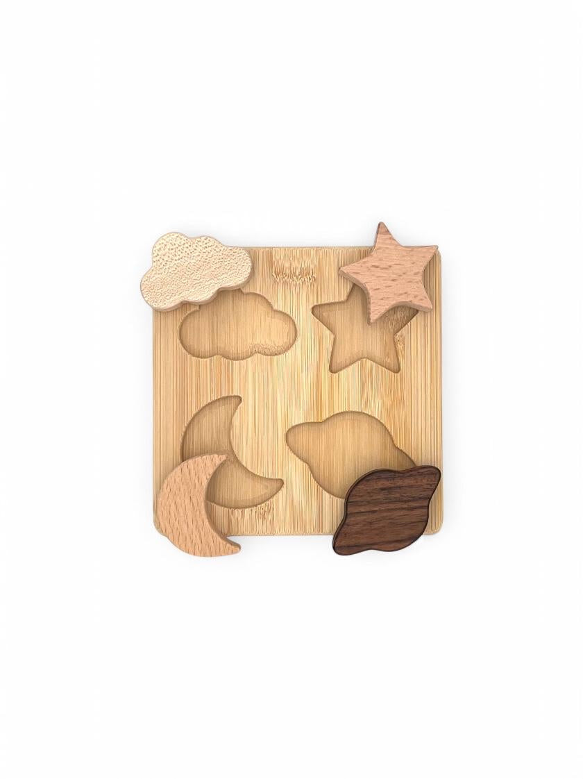 Wooden Puzzle Planet