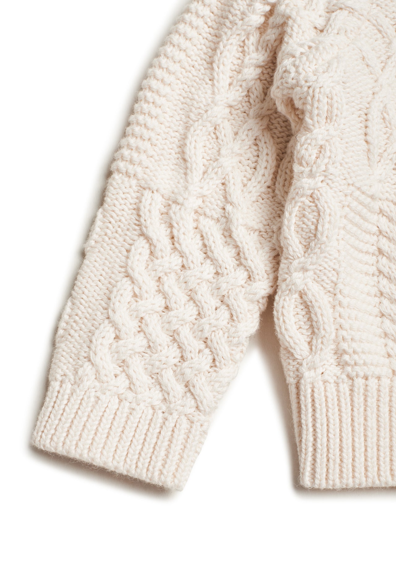 Cable-knit cardigan