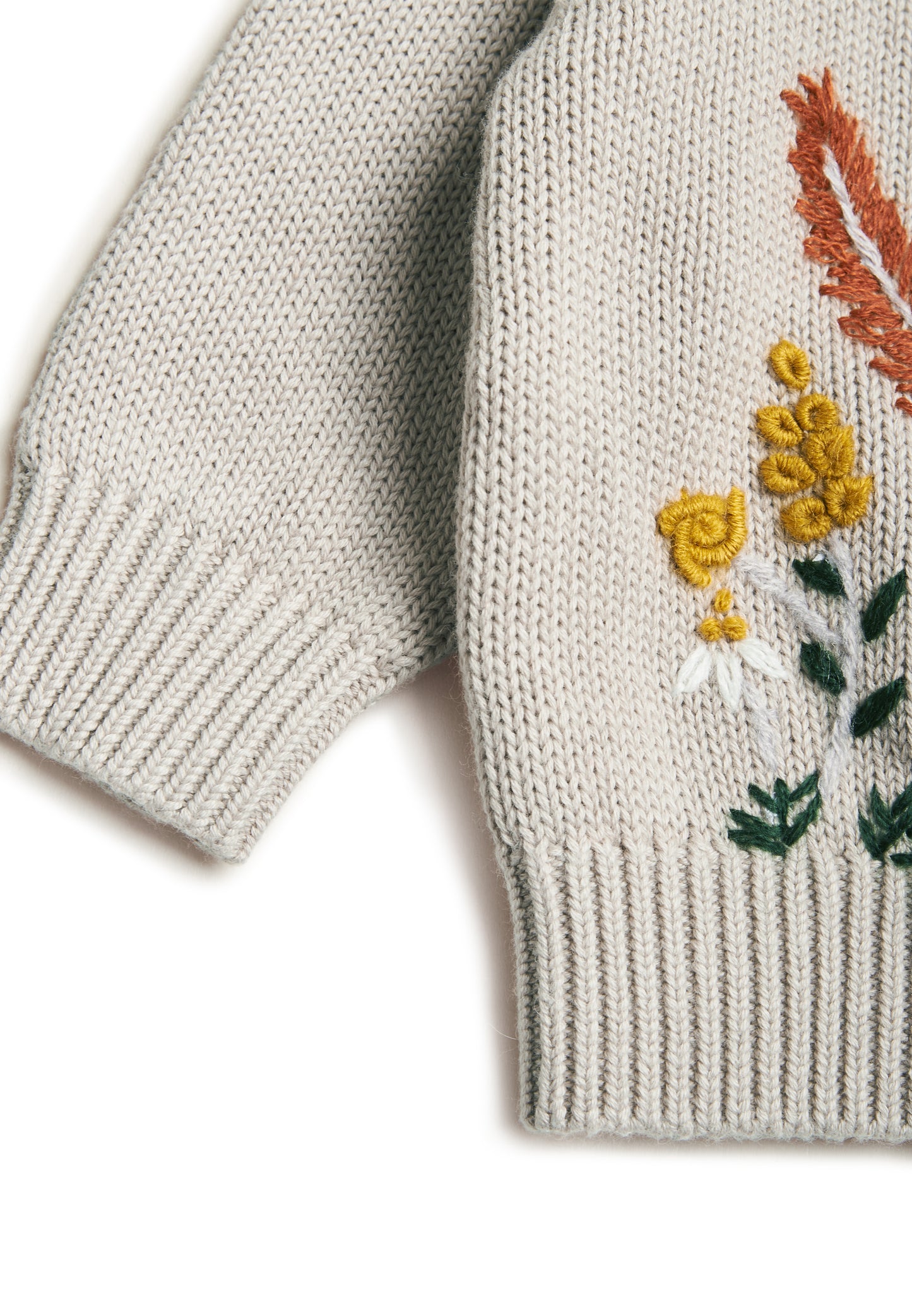 Knitted sweater "Flower"