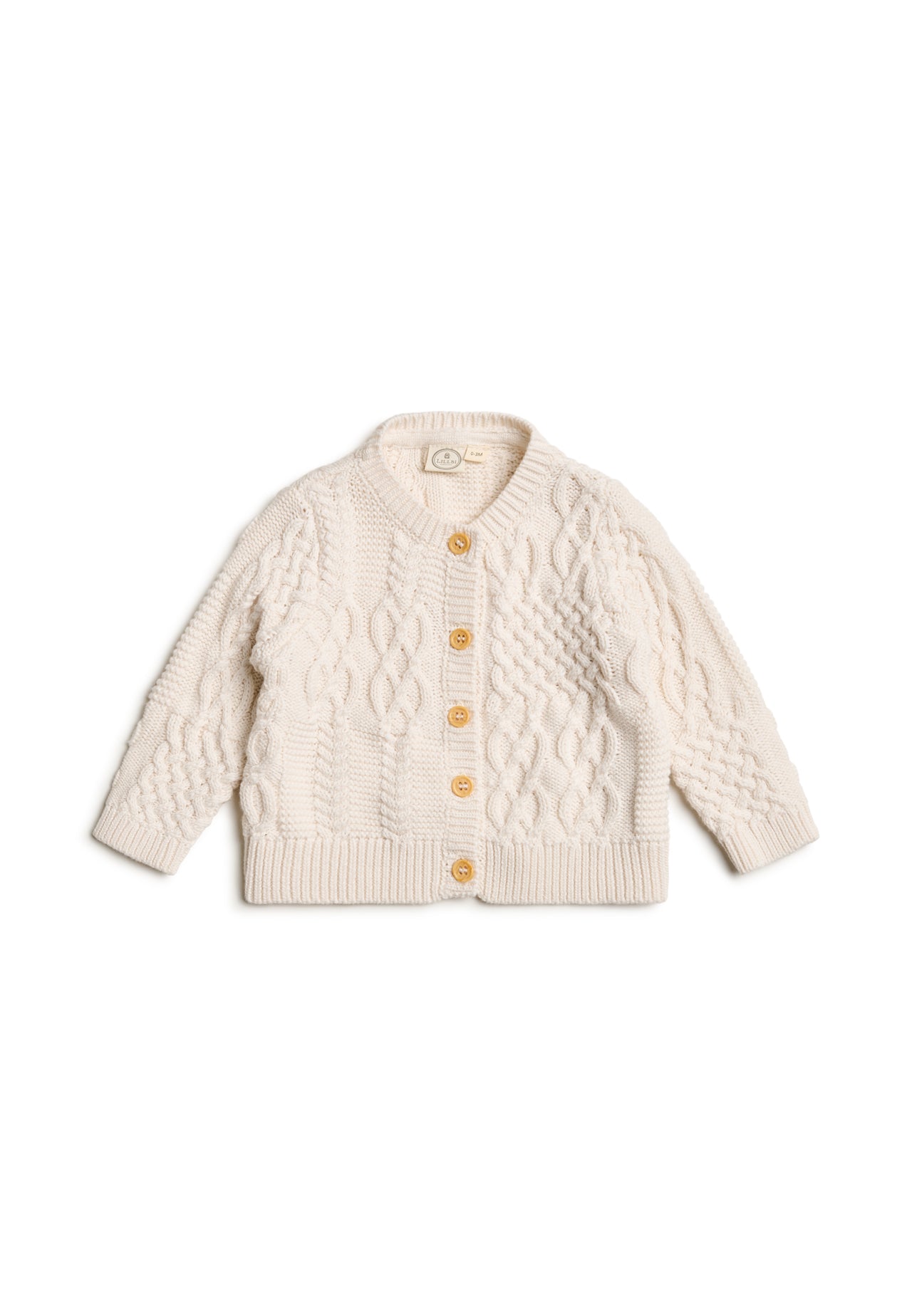 Cable-knit cardigan