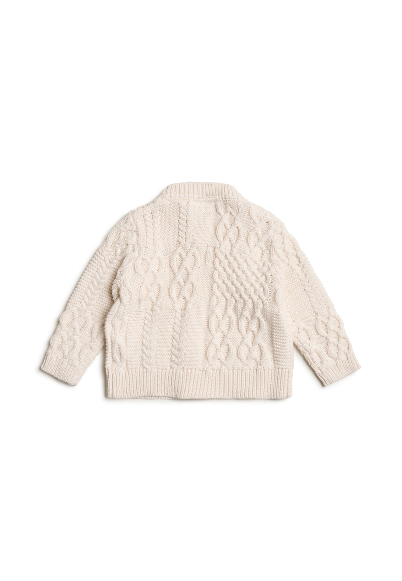 Cable-knit cardigan