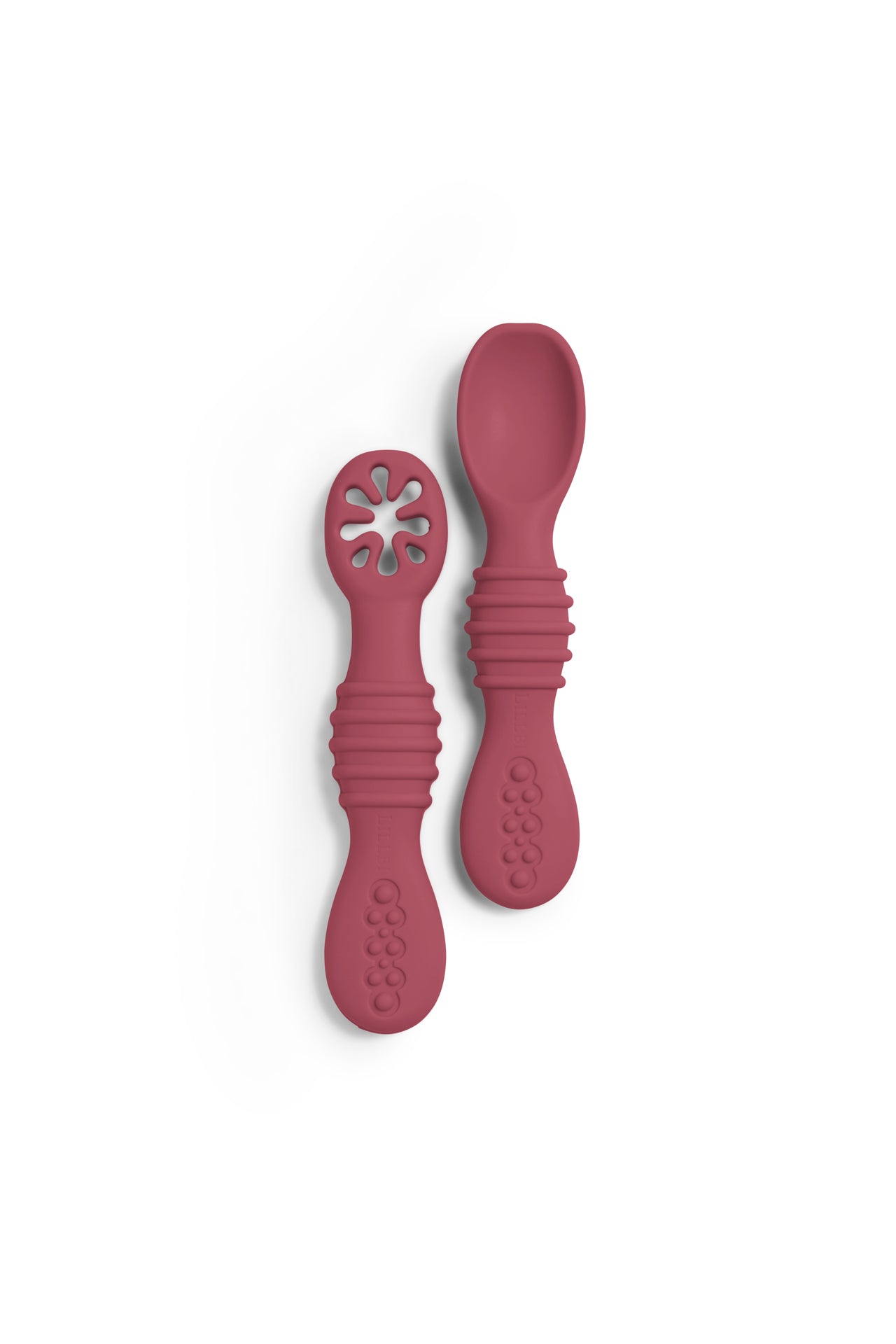 Learning spoon set made of 100% food-safe silicone