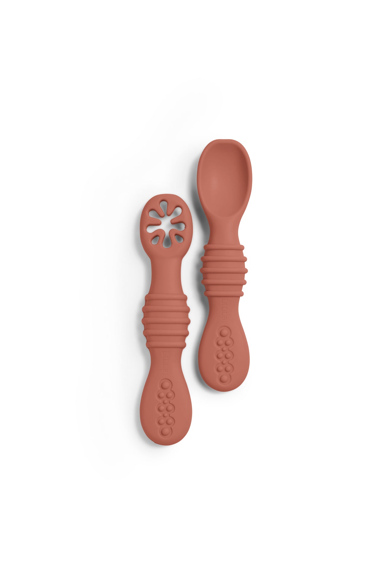 Learning spoon set made of 100% food-safe silicone