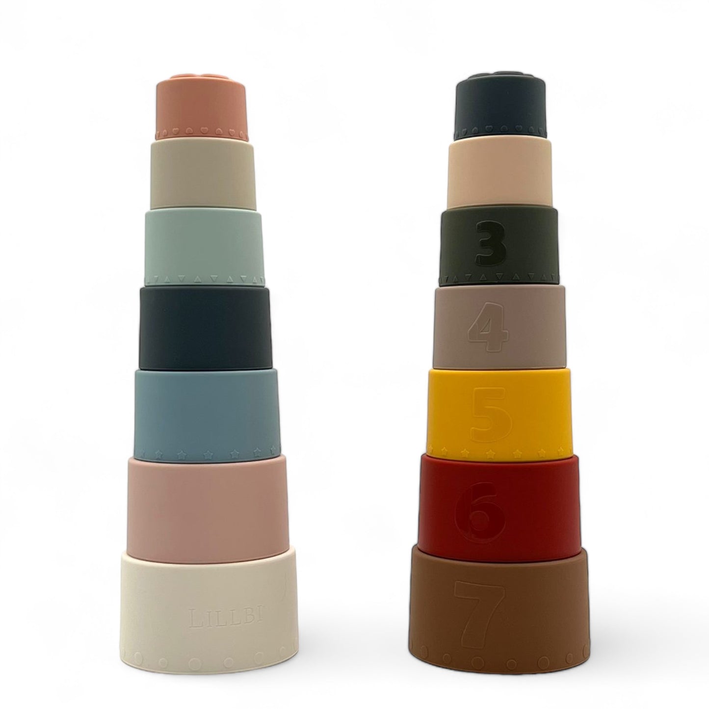 Silicone stacking cups