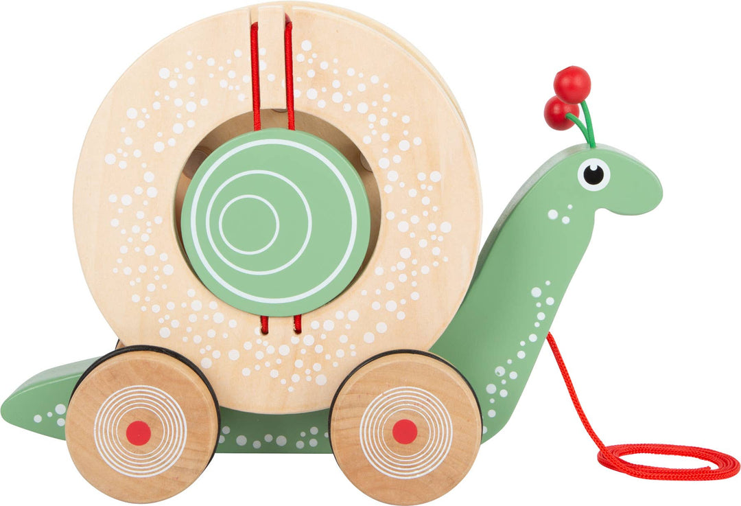 Nachzieh-Stecktier Schnecke | Holz