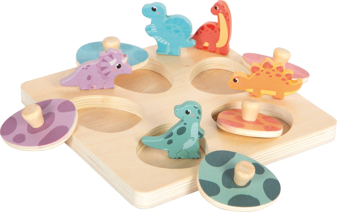 Setzpuzzle und Memo „Dino“ FSC 100% | Puzzle | Holzspielzeug