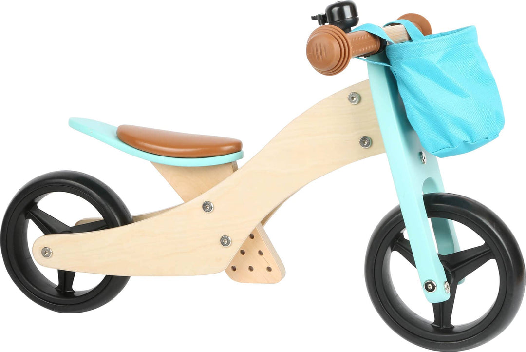 Laufrad-Trike 2 In 1 Türkis | Laufräder | Holz