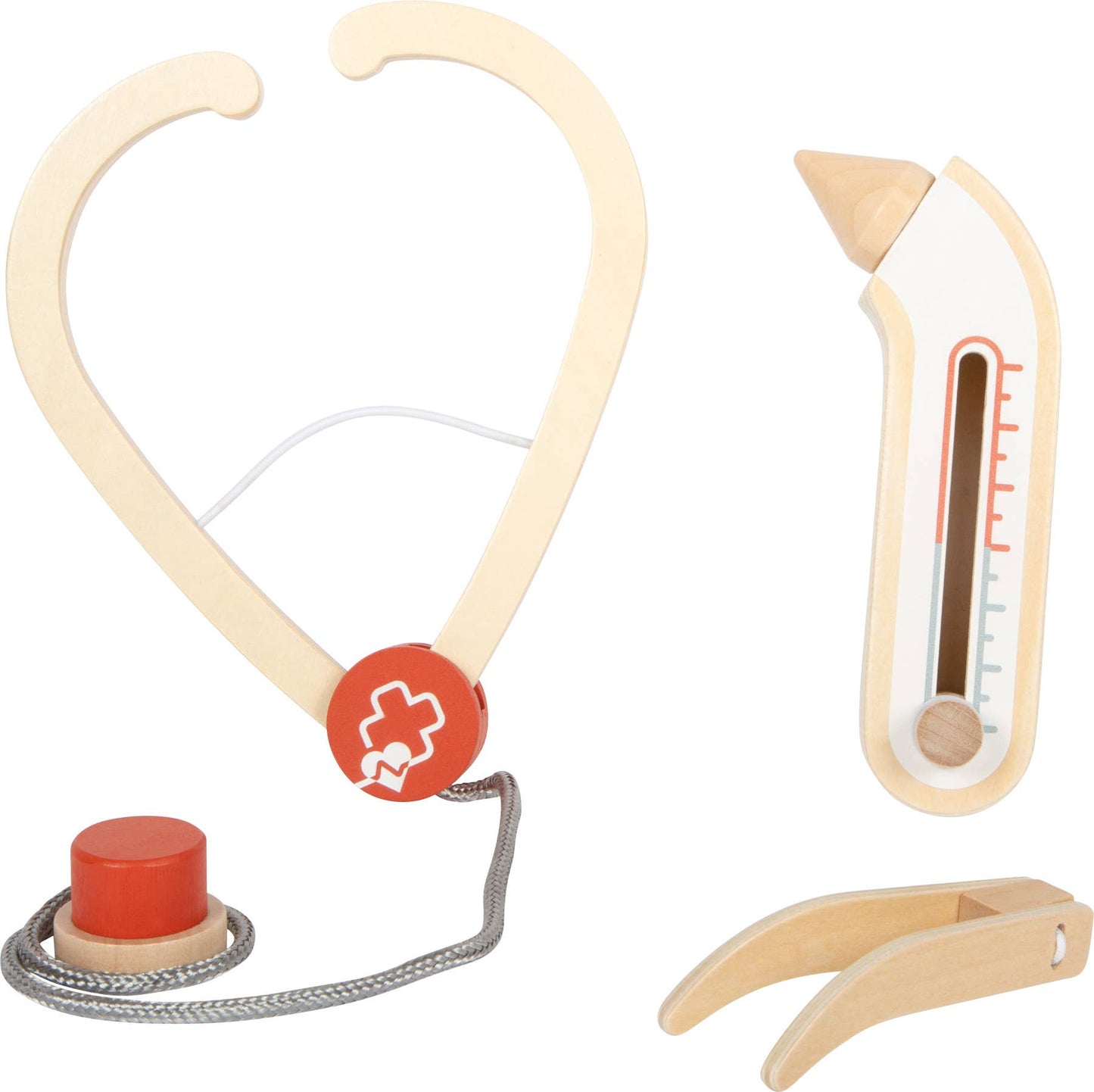 Arzttasche Spielset Rot | Rollenspielzeug | Holz