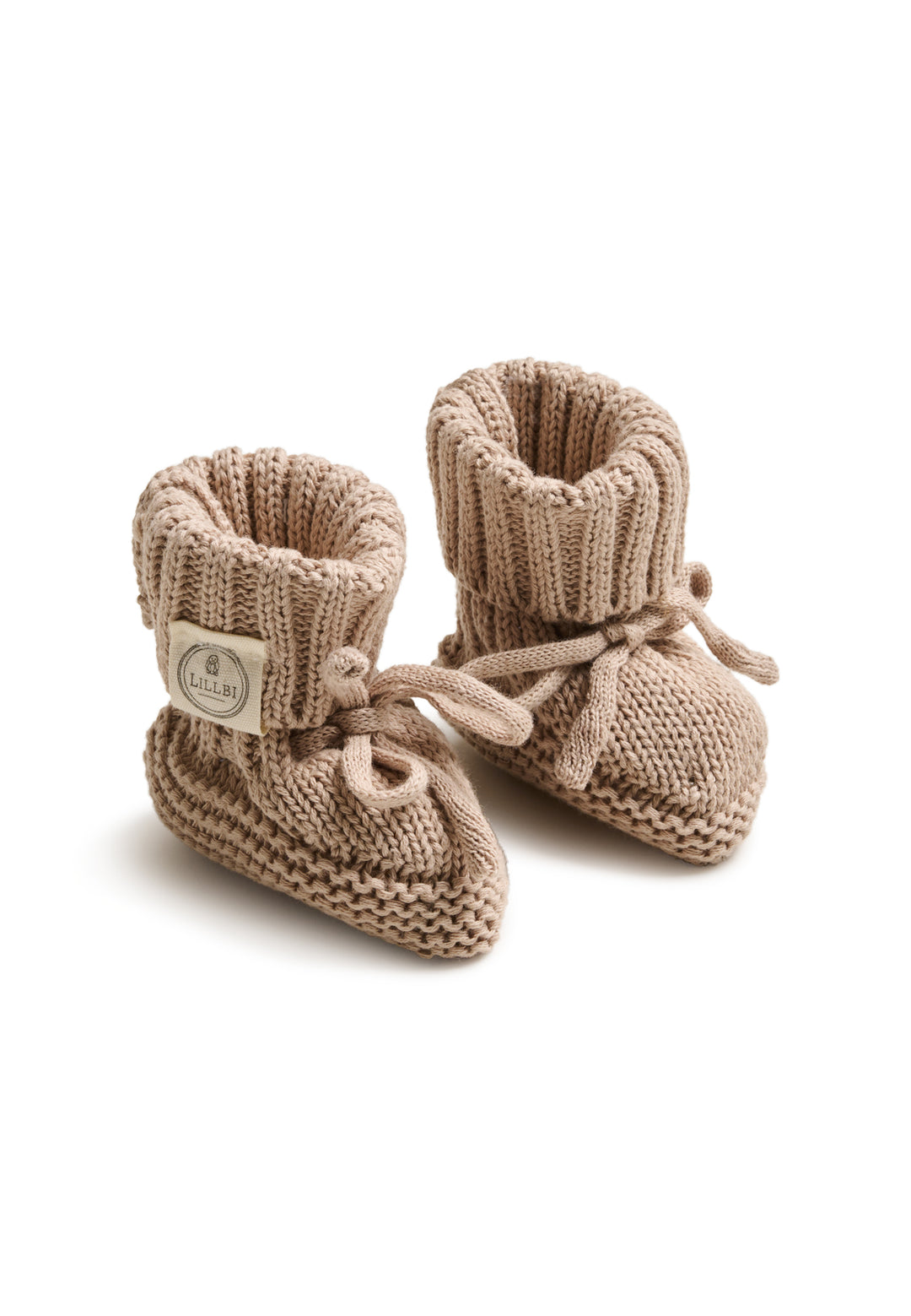 Cotton booties 'hand-knitted'