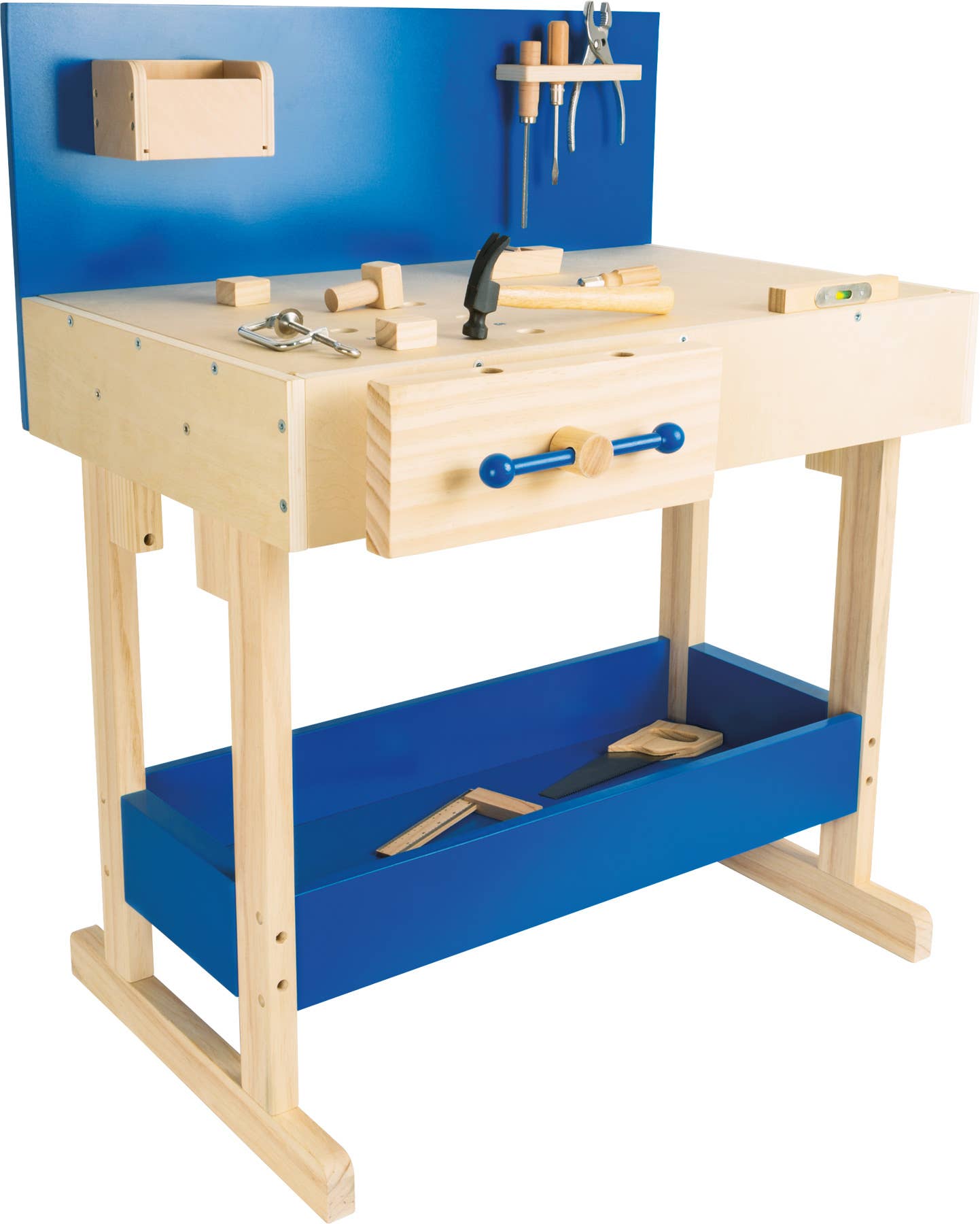 Kinderwerkbank Blau Mit Zubehör | Werken | Holz