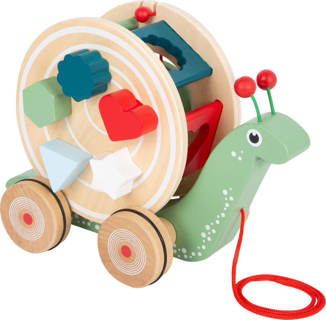 Nachzieh-Stecktier Schnecke | Holz