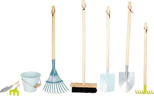 Großes Gartenwerkzeug-Set | Gartenspielzeug | Holz